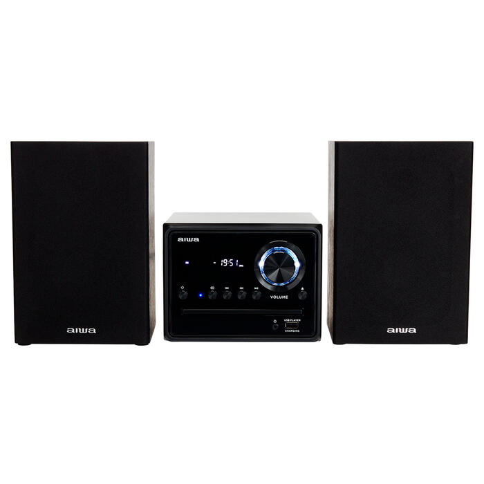 AIWA mikro mūzikas sistēma ar Bluetooth, melna (MSBTU-300MKII)