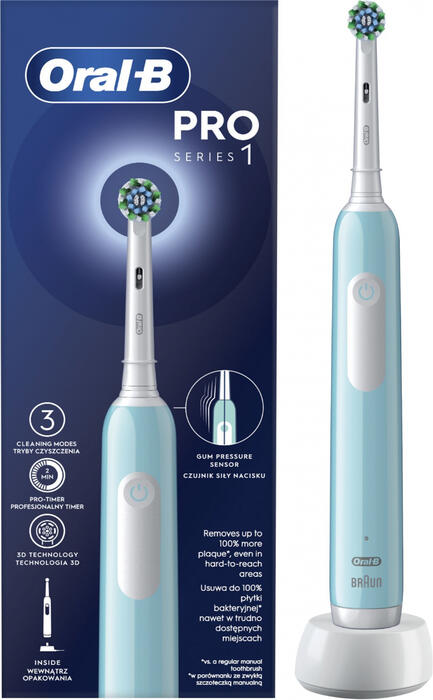 BRAUN el.zobu  birste Cross Action, zila (D 305.513.3 Blue)