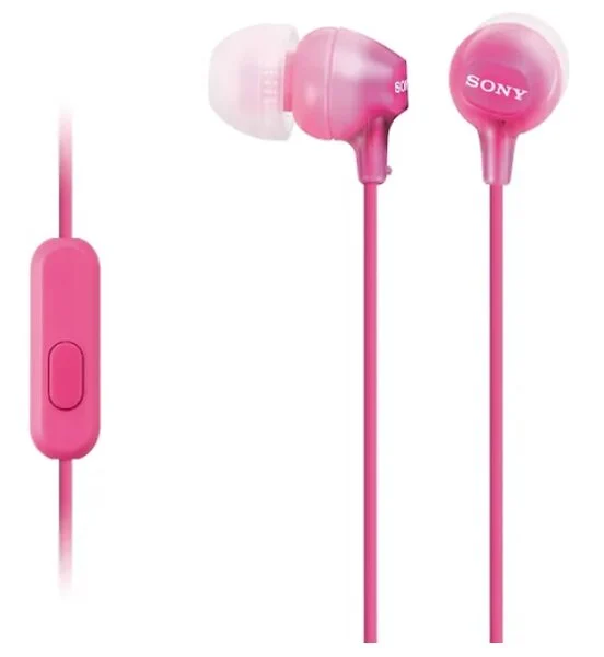 SONY in-ear austiņas (rozā) (MDR-EX15APPI)