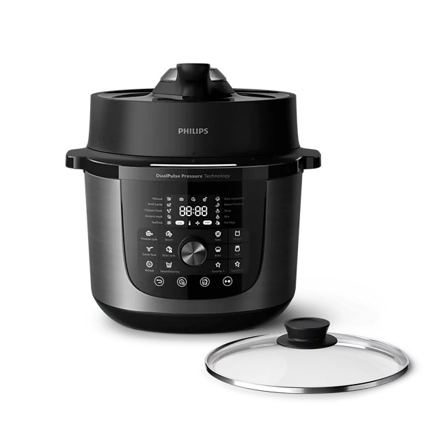 PHILIPS 3000. sērijas daudzfunkcionālais katls ar vāku, 6l (HD2633/80)