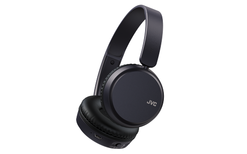 JVC on-ear austiņas ar bluetooth, melnas