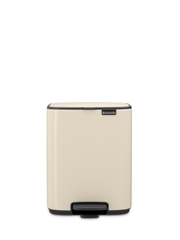BRABANTIA atkritumu tvertne ar pedāli, 7L, Soft Beige (237928)