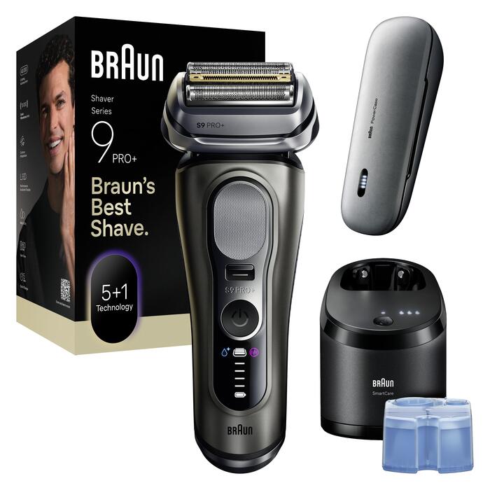 BRAUN bārdas skuveklis 9 Pro+, pelēks (9675CC)