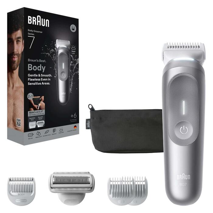 BRAUN Series 7 ķermeņa trimmeris, pelēks