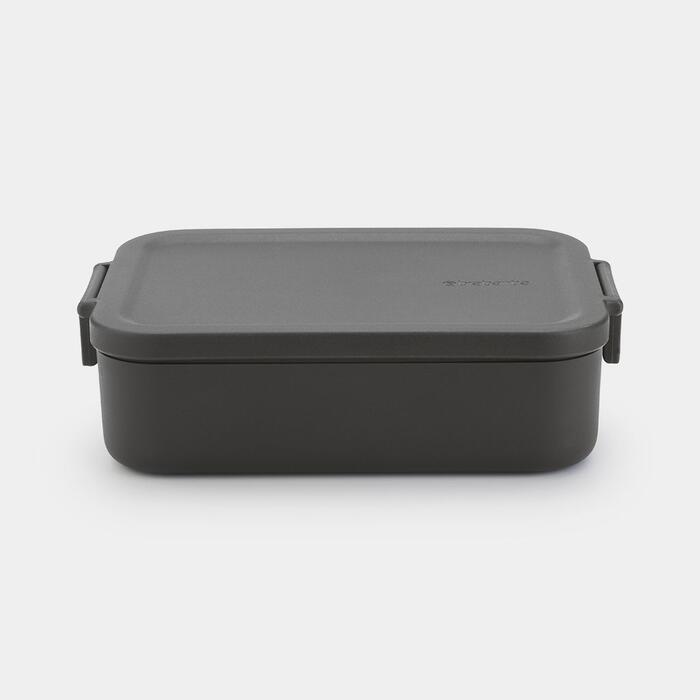BRABANTIA Make &amp; Take pusdienu kārba, vidēja, dark grey (202520)