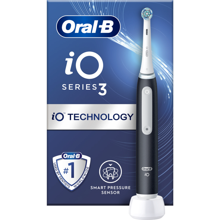 BRAUN iO3 el.zobu birste , melna (iOG3.1A6.0 Black)