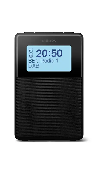PHILIPS radio pulkstenis, melns (TAR5100/10)