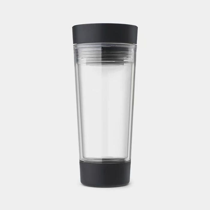 BRABANTIA Make &amp; Take ceļojumu tējas krūze, 0.36 L, dark grey (228766)