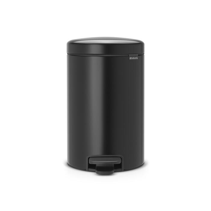 BRABANTIA atkritumu tvertne ar pedāli NewIcon, 12 l, Matt Black (113741)