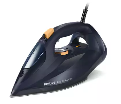 PHILIPS 7000 sērijas Tvaika gludeklis, zila/dzeltena