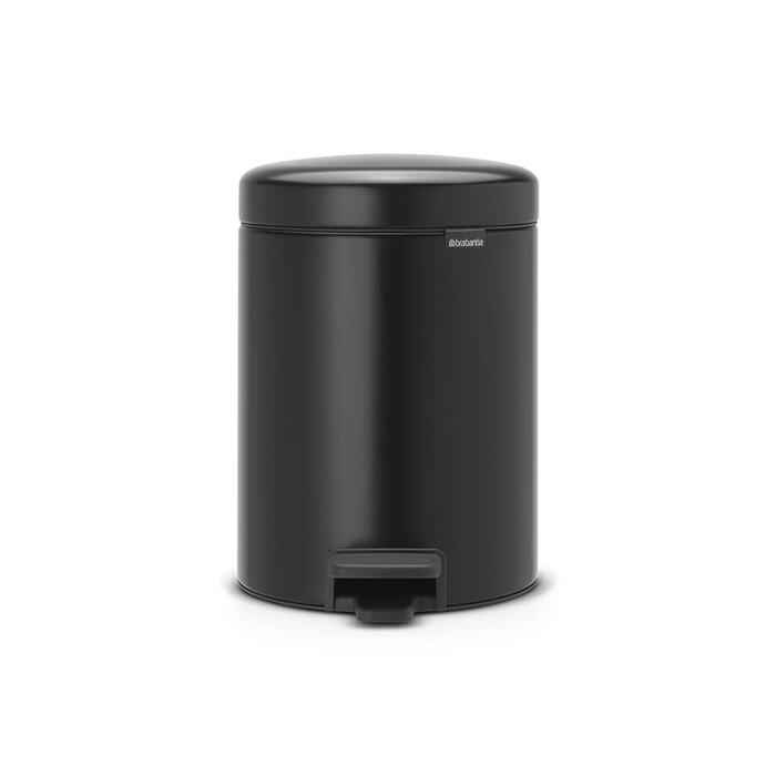 BRABANTIA atkritumu tvertne ar pedāli NewIcon, 5 l, Matt Black (112928)