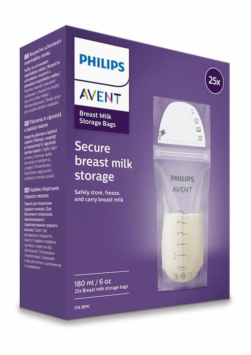 Philips Avent krūts piena uzglabāšanas maisiņi
