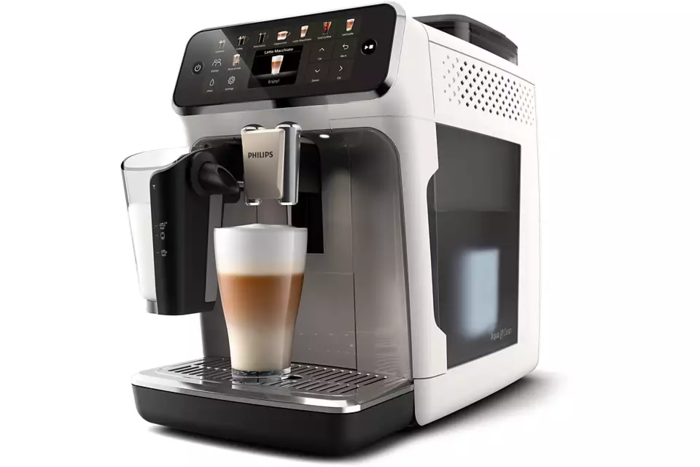PHILIPS 5000 sērijas Super-automatic Espresso kafijas automāts, balts (EP5545/70)