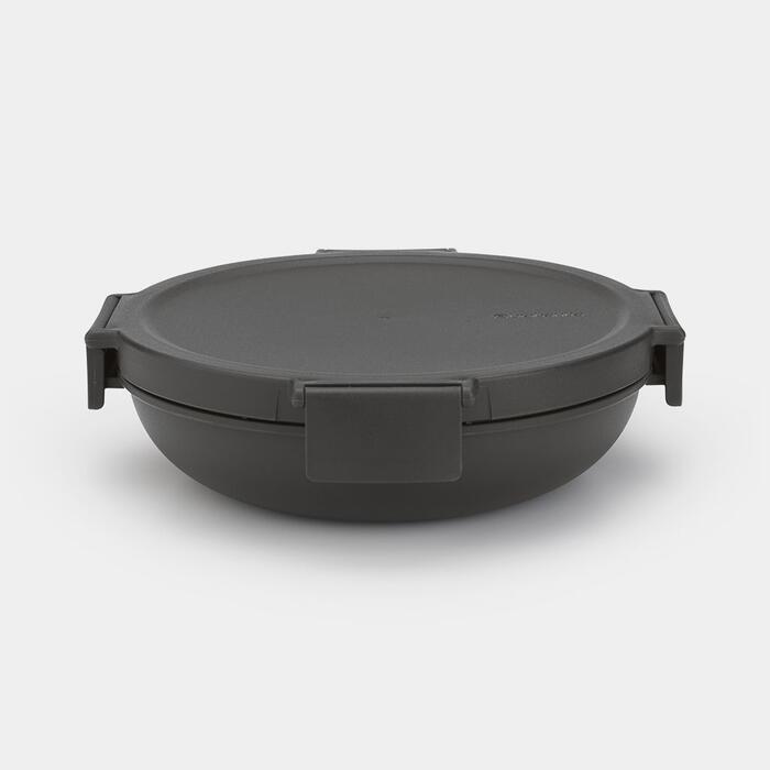BRABANTIA Make &amp; Take pusdienu bļoda, 1L, dark grey (206009)