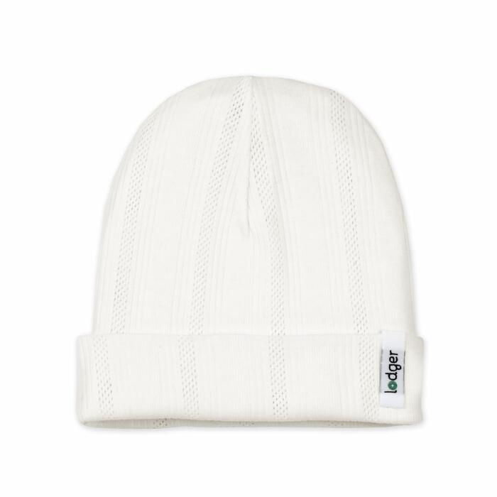 Lodger Beanie Pointelle bērnu cepurīte, Cream