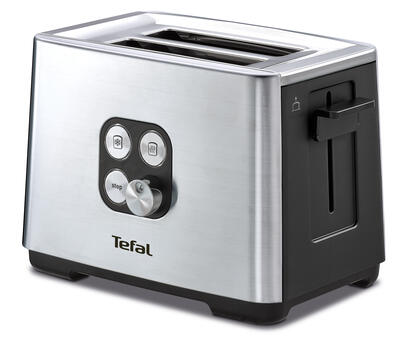 TEFAL tosteris Equinox, 900W, melns / nerūsējošā tērauda (TT420D)