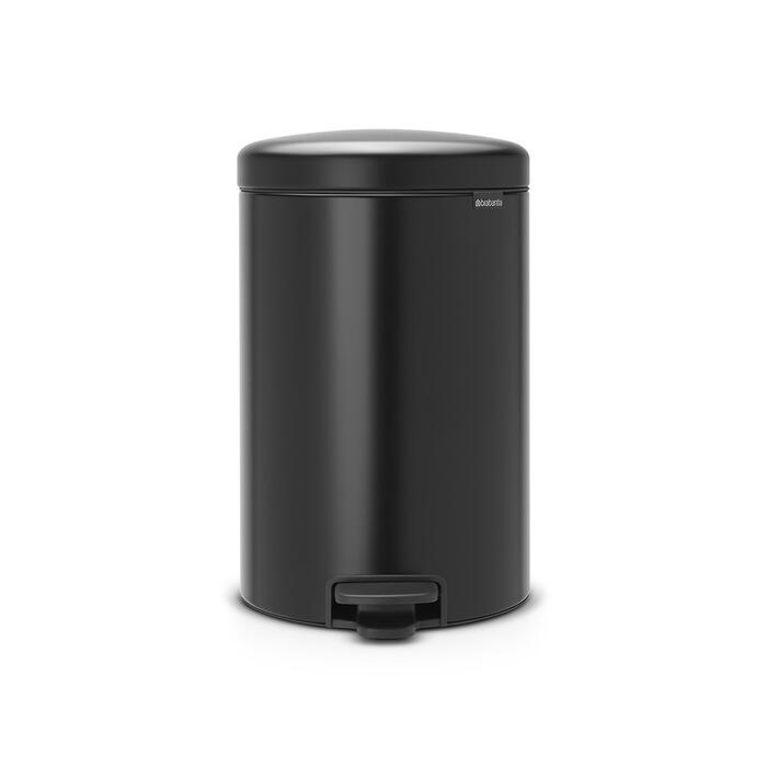 BRABANTIA atkritumu tvertne ar pedāli NewIcon, 20 l, Matt Black (114106)