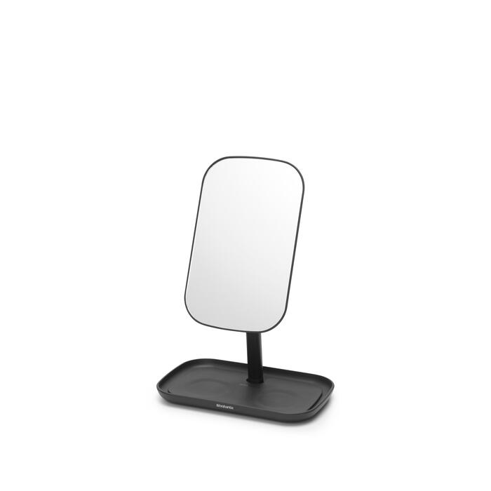 BRABANTIA ReNew spogulis ar plauktiņu, Dark Grey (280702)