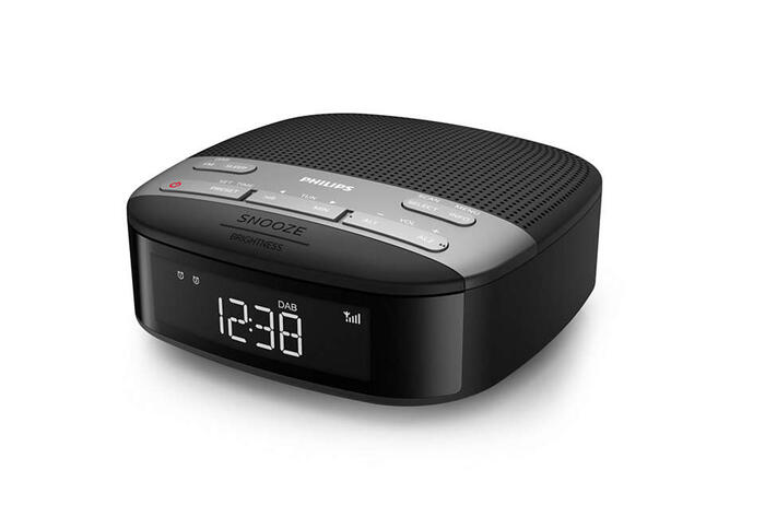 PHILIPS radio pulkstenis, melns (TAR3505/12)
