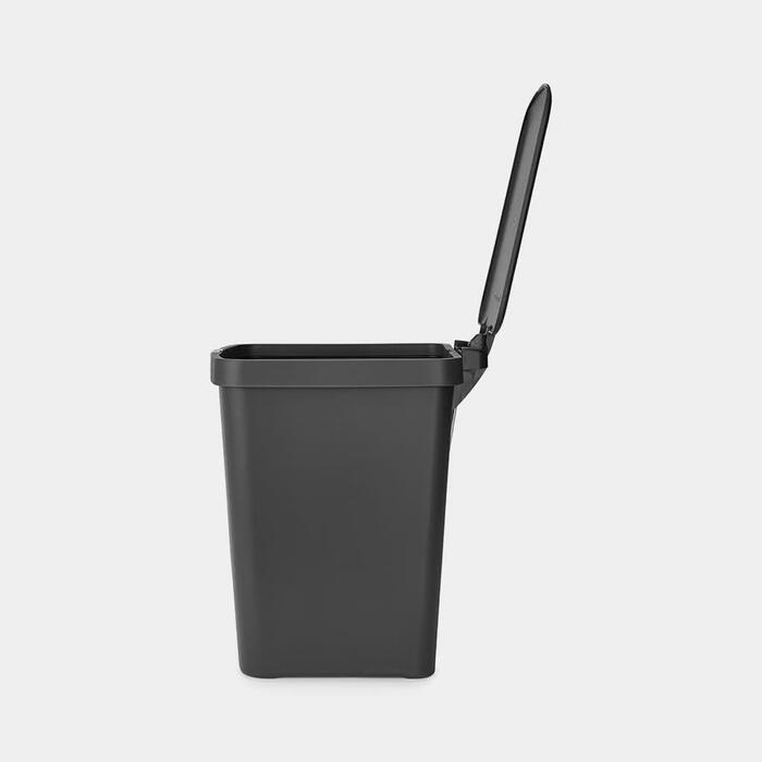 BRABANTIA atkritumu tvertne ar pedāli StepUp,25 l, Dark Grey (800269)