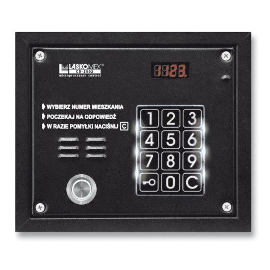 CP-2503TP ~ Многоабонентская вызывная панель аудиодомофона с TM считывателем врезная Laskomex (004434)