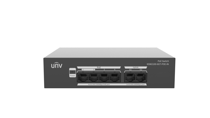 NSW2100-6GT-POE-IN  Gigabit pārvaldāms PoE switch komutators