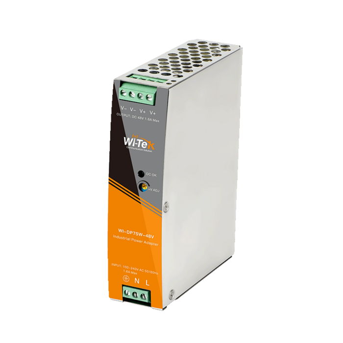 WI-DP75W-48V  Barošanas bloks uz DIN sliedes