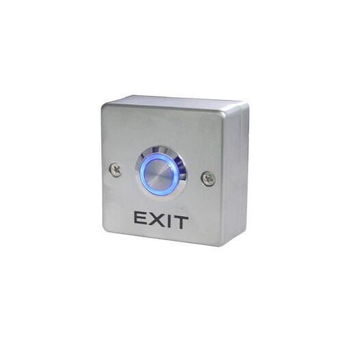 PW-10-LED  Metāla izejas poga ar apgaismojumu