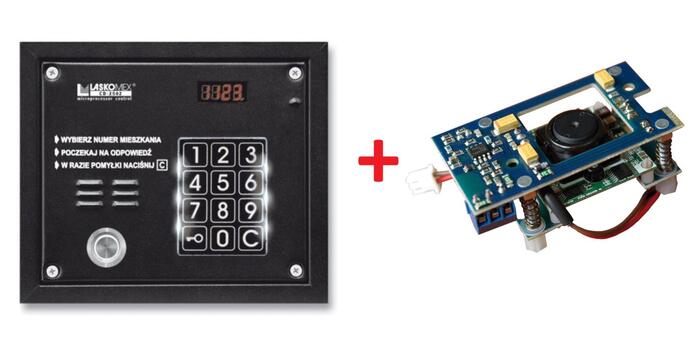 CP-2503TP + KAM-3P-1  Daudzabonentu audio domofona