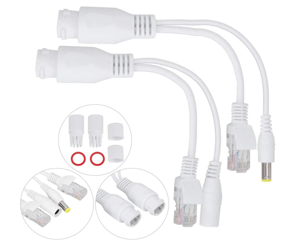 WI-POE22S-KIT-W Ārējais pasīvais POE komplekts BALTS