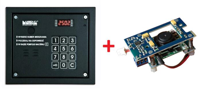 CP-2503R + KAM-3P-1  Daudzabonentu audio domofona