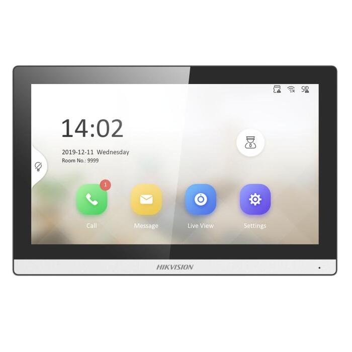 DS-KH6350-WTE1 ~ IP domofona monitors ar PoE 7" skārienekrāns TFT virsapmetuma Hikvision (011912)