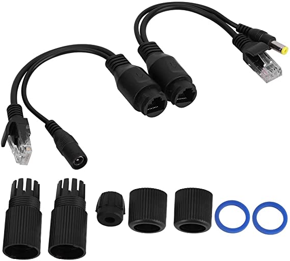 WI-POE22S-KIT-B  Ārējais pasīvais PoE komplekts MELNS
