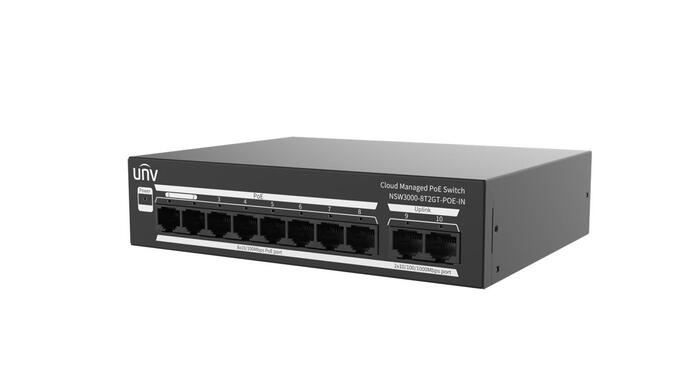 NSW3000-8T2GT-POE-IN Pārvaldāms PoE switch komutators 8FE(PoE)+2GE(Uplink)