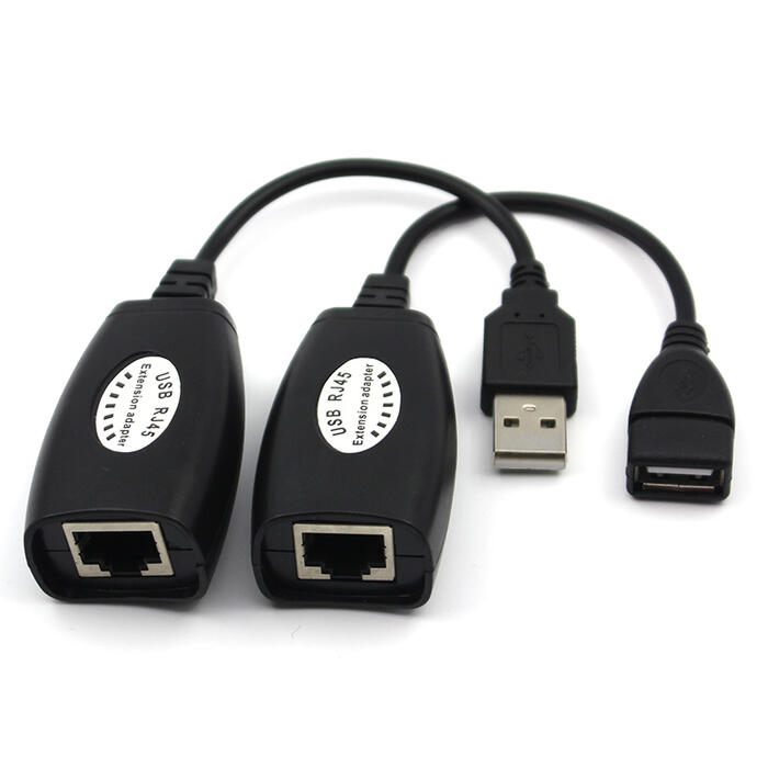 SH-VC322 USB RJ45 LAN pagarinātājs MELNS