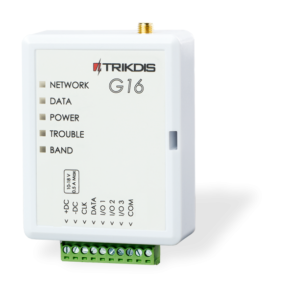 G16  Trikdis GSM apsardzes komunikators (CLK/DATA)