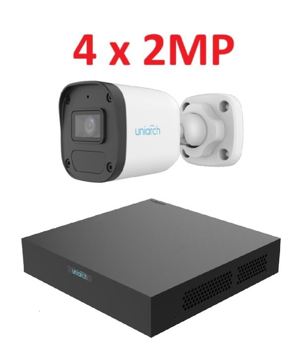 Uniarch 2MP IP videonovērošanas komplekts ar