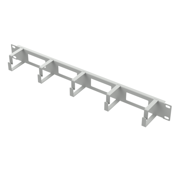 Rack 19" 1U kabeļu organizators 5