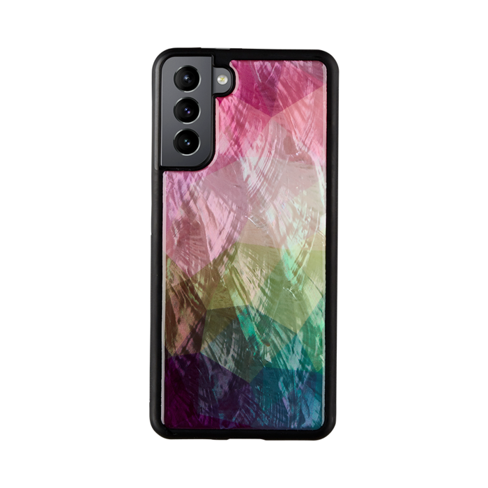 iKins case for Samsung Galaxy S21+ water flower black
