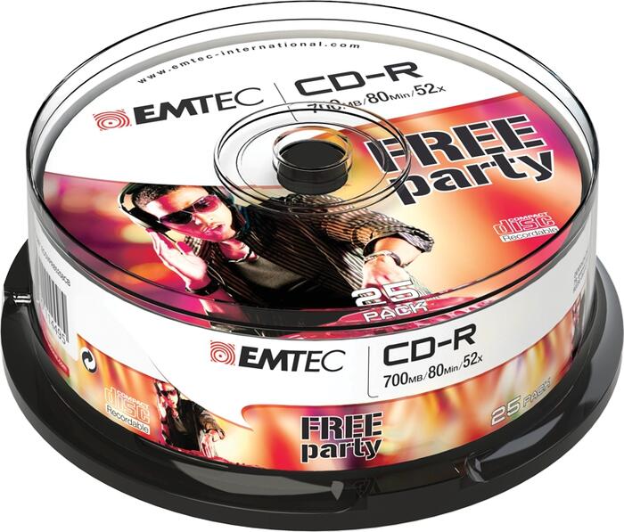 Emtec CD-R 700MB/80MIN 52x Free Party