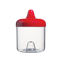 ViceVersa round canister 0.75L red