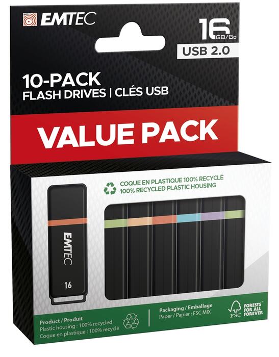 Emtec USB2.0 K100 16GB 10 pcs
