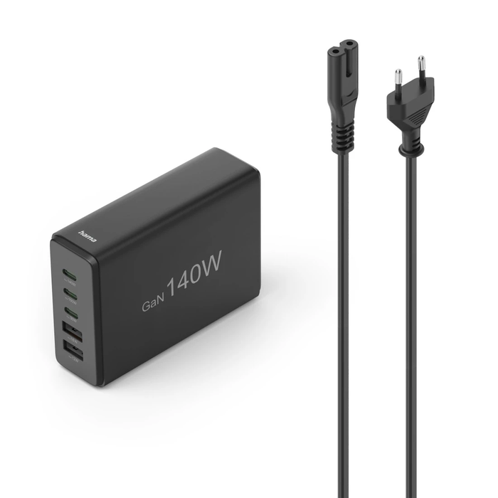 Hama 00201978 Charging Station With 3xUSB-C/2xUSB-A