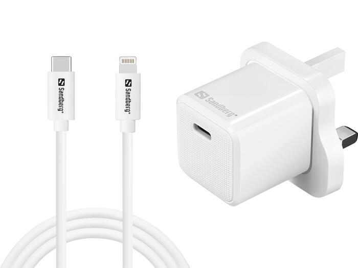 Sandberg 441-64 USB-C 20W Charger UK+Lightning