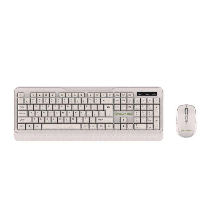Tellur Green Wireless Keyboard and Mouse
