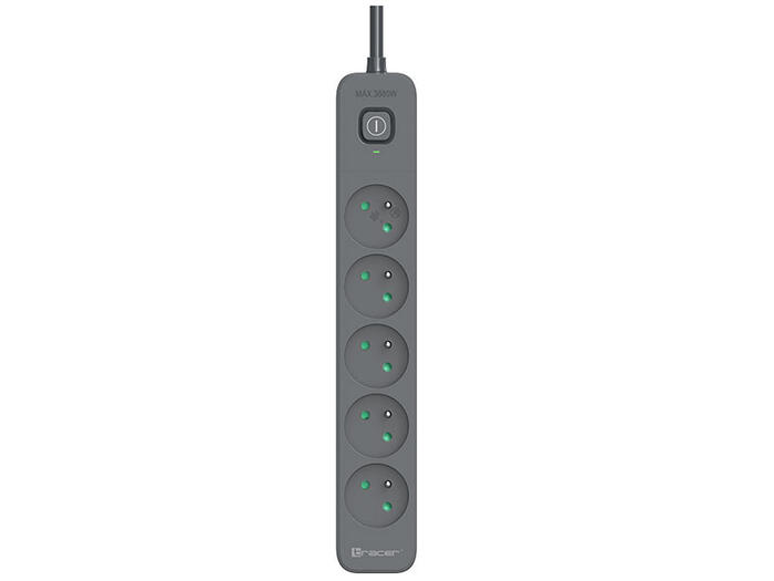Tracer 47023  Power Line+ Graphite 1.8 m (5 outlets)