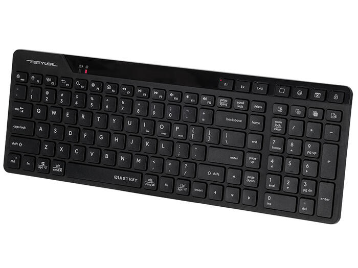 A4Tech 47726 Fstyler FBK27C AS 2.4 GHz+BT (Silent), Black