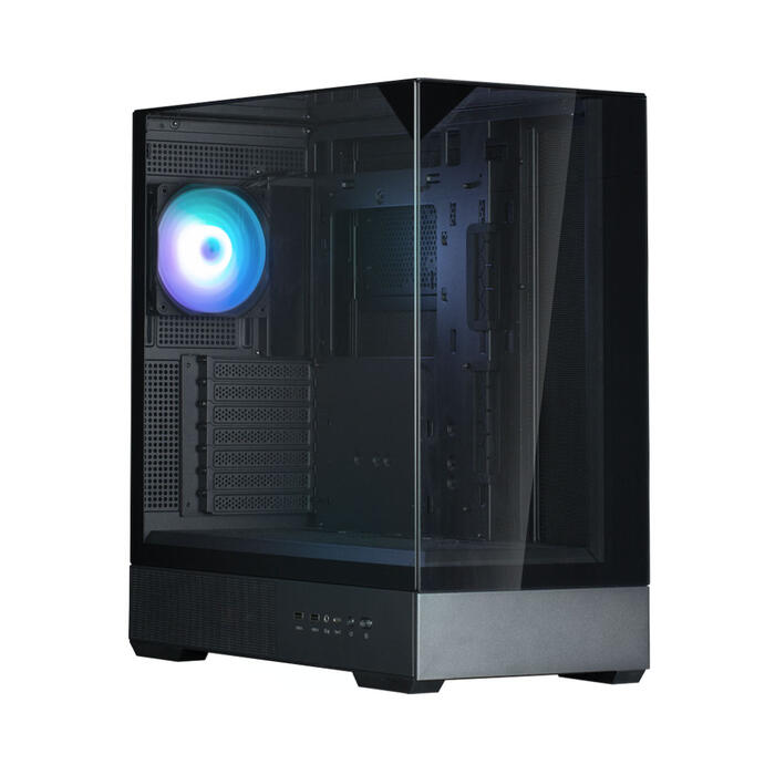 Zalman P40 Prism Black, ARGB Fan x1