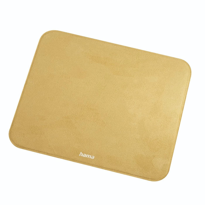 Hama 00054168 Velvet Mouse Pad, Mustard