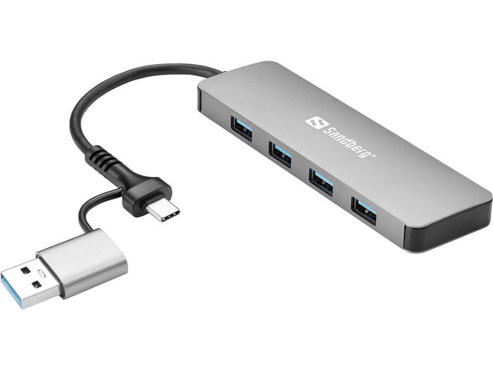 Sandberg 136-63 USB-C/A to 4xUSB 3